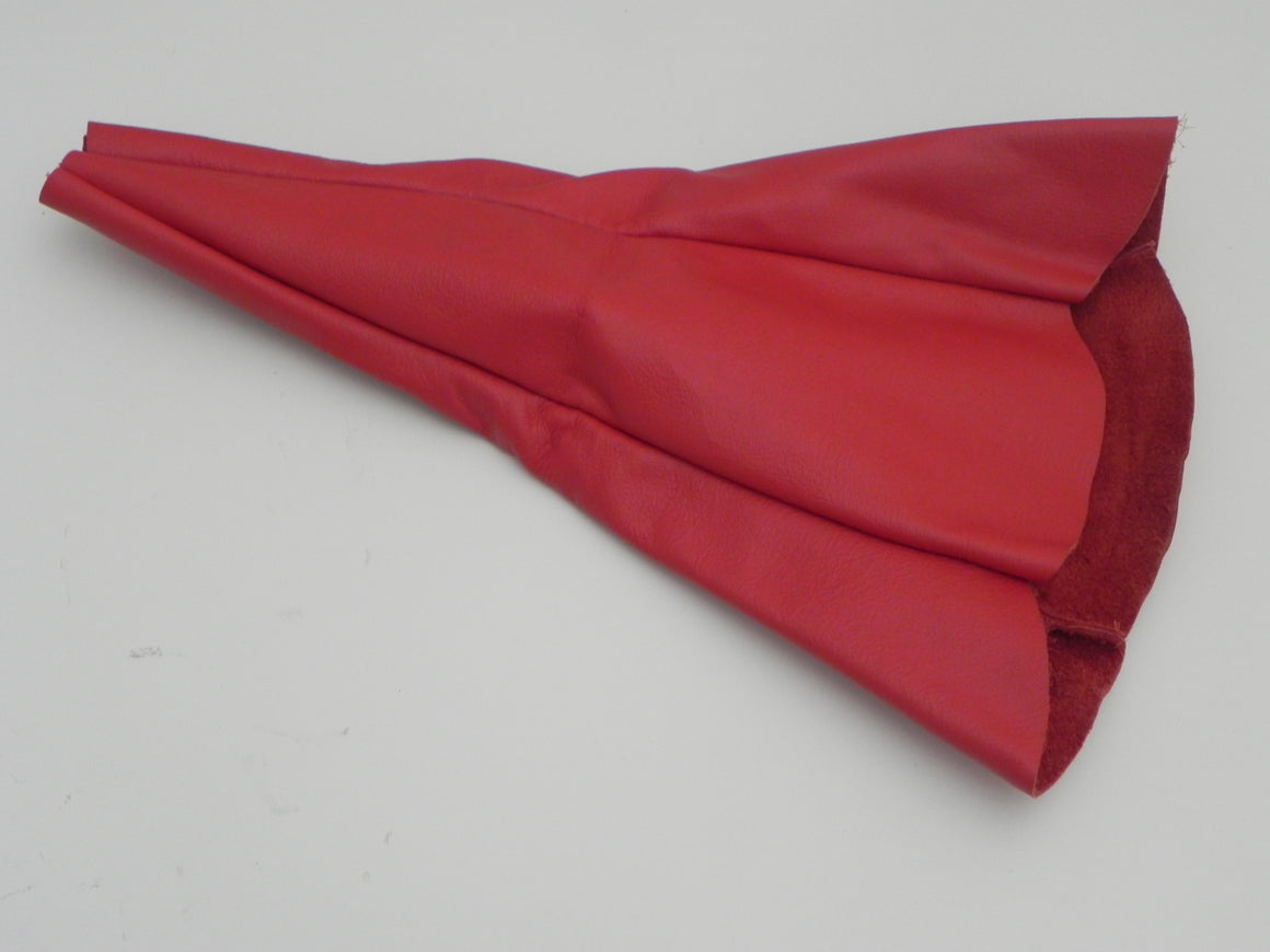 (New) 911 Red Leather Shift Boot Cover - 1965-89