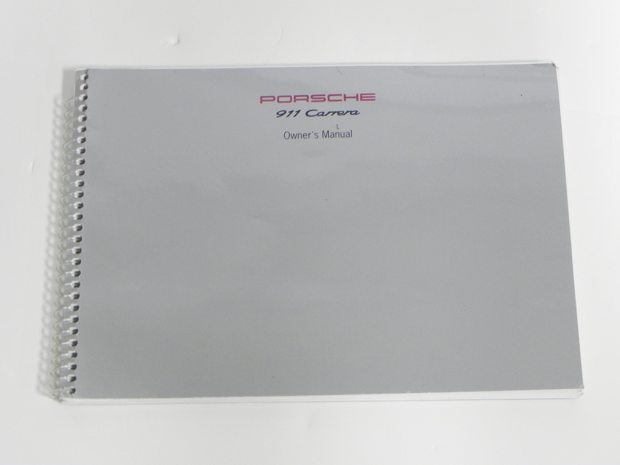 Porsche 911 Carrera Factory Original Owner's Manual - AASE Sales
