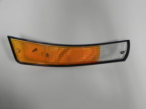 (Used) 911 Black Trim Euro Front Right Amber/Clear Turn Signal Lens - 1973