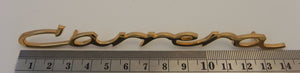 (New) Small Gold Script Emblem: "Carrera" - 1950-65