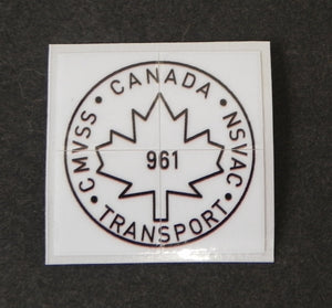 (New) 911 Canada Transport Decal - 1976-2004