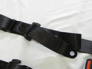 (New) 911/912/930 Pair of Red or Black Front Non-Retractable Seat Belts - 1965-93