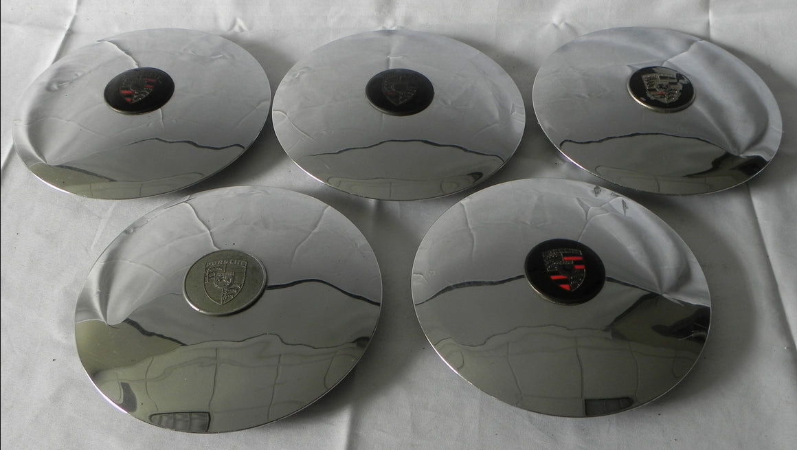 (Used) 356 C/911/912 Lemmerz Hub Cap 5 Piece Set Date 4/63