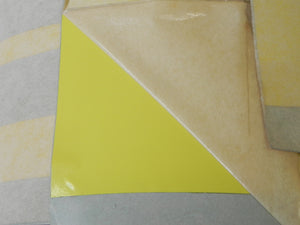 (NOS) 914 Negative Side Stripe Set Yellow - 1970-76