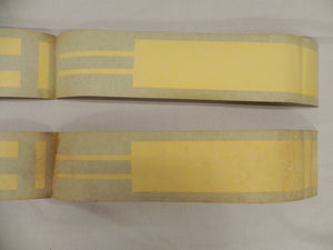 (NOS) 914 Negative Side Stripe Set Yellow - 1970-76