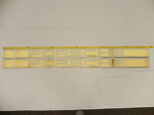 (NOS) 914 Negative Side Stripe Set Yellow - 1970-76