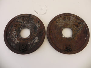 (Used) 356 Rear Brake Mounting Plates - 1956-59