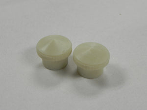 (New) 356 Pre-A Pair of Quarter Window Latch Crown Knobs, Large Ridge