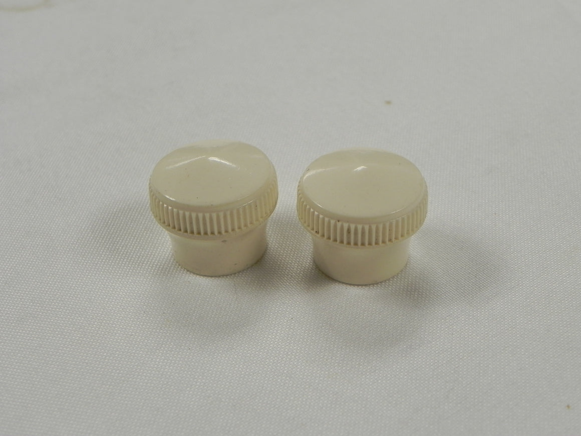 (New) 356 Pre-A Pair of Quarter Window Latch Crown Knobs, Small Ridge