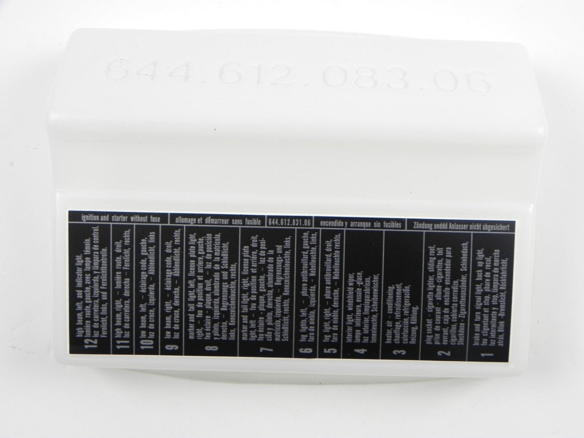 (New) 356 C Fuse Cover and Decal - 1964-65