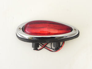 (New) 356 A/B/C Left Rear Red Teardrop Taillight Assembly - 1955-65