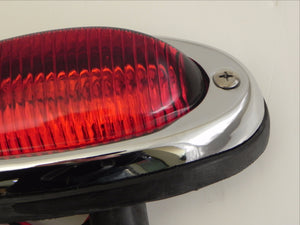 (New) 356 A/B/C Right Rear Red Teardrop Taillight Assembly - 1955-65