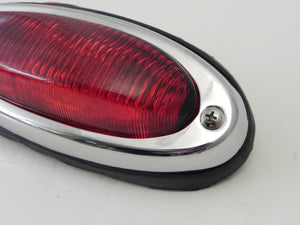 (New) 356 A/B/C Left Rear Red Teardrop Taillight Assembly - 1955-65