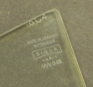 (Used) 356 SIGLA Right Rear Quarter Window - 1950-65