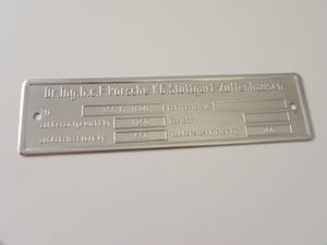356 C Chassis ID Plate - 1964-65