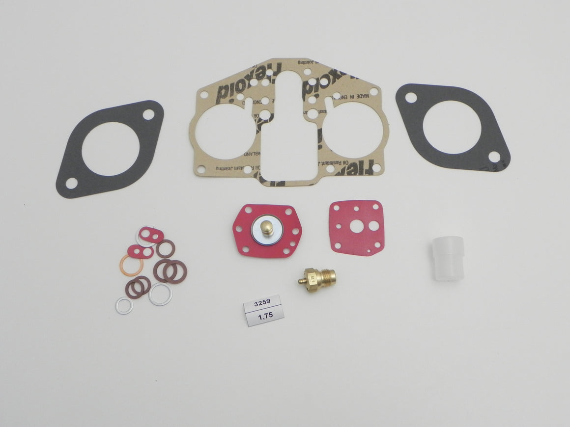 (New) 356/912 High-Quality German Solex 40 P11 Carburetor Repair Kit