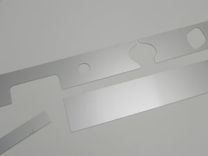 (New) 911/912 RHD Brushed Aluminum Dash Trim w/ Cut-Outs - 1966-68