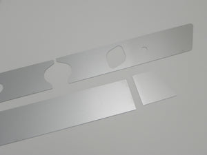 (New) 911/912 RHD Brushed Aluminum Dash Trim w/ Cut-Outs - 1966-68