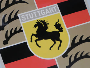 (NOS) Large Porsche Crest Dealer Decal