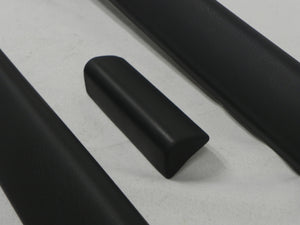 (New) 911/912/930 Pair of Left and Right Side Black Vinyl Dash Knee Pads w/ Ashtray - 1969-86