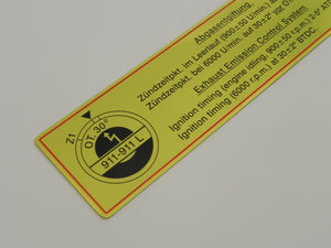 (New) 911-911L Timing Decal with Red Border - 1967-68