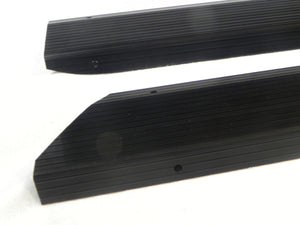 (New) 911/912/930 Black Door Step Threshold Plate and Carpet Trim Set - 1974-89