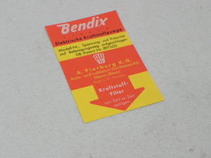 (New) 911 Concours-Quality Bendix Fuel Pump Sticker - 1965-68