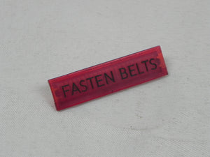 (Original) 911/930 FASTEN BELTS Red Indicator Lens - 1974-77