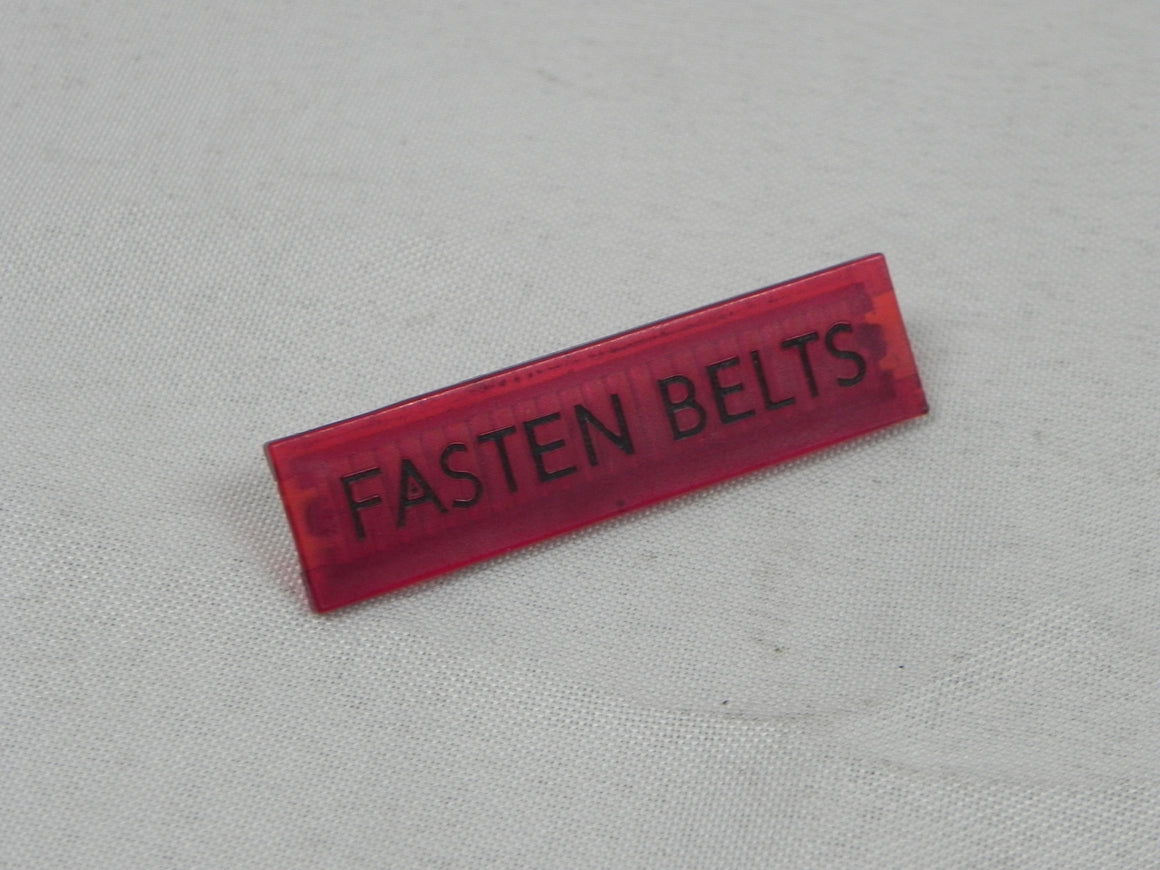 (Original) 911/930 FASTEN BELTS Red Indicator Lens - 1974-77