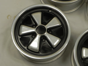 (Refinished) 911/912 Complete Set of Late 6j x 15 Forged Alloy Flat Six Fuchs Wheel - 1965-89