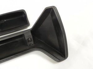 (New) 911/912/930 High-Quality Pair of Left and Right Side Black Vinyl Dash Knee Pads w/ Ashtray - 1969-86
