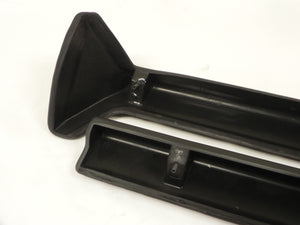 (New) 911/912/930 High-Quality Pair of Left and Right Side Black Vinyl Dash Knee Pads w/ Ashtray - 1969-86