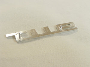 (New) 911 T Silver Glove Box Lid Emblem - 1969-73