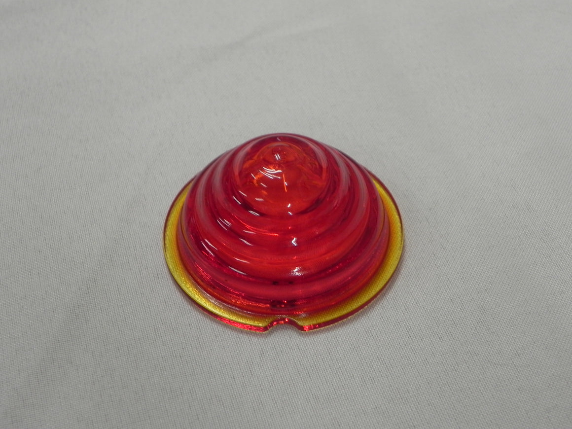 (New) 356 A Shallow Red Glass Beehive Tail Light Lens - 1957-59