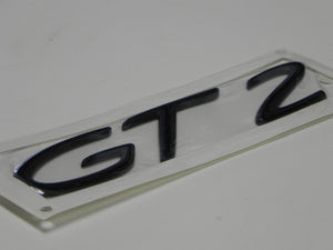 (New) Black "GT2" Emblem - 1999-05