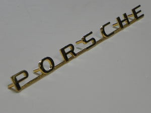 (New) 356 A Gold "Porsche" Emblem - 1950-59