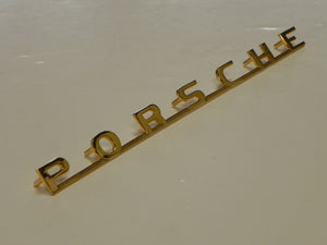 (New) 356 T5 B Gold "Porsche" Emblem - 1960-61