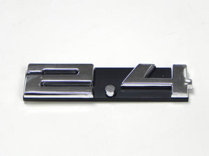 (New) 911 Silver "2.4" Engine Grill Emblem - 1972-73