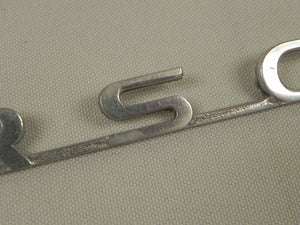 (Original) 356 Pre-A Aluminum 'PORSCHE' Script - 1950-55