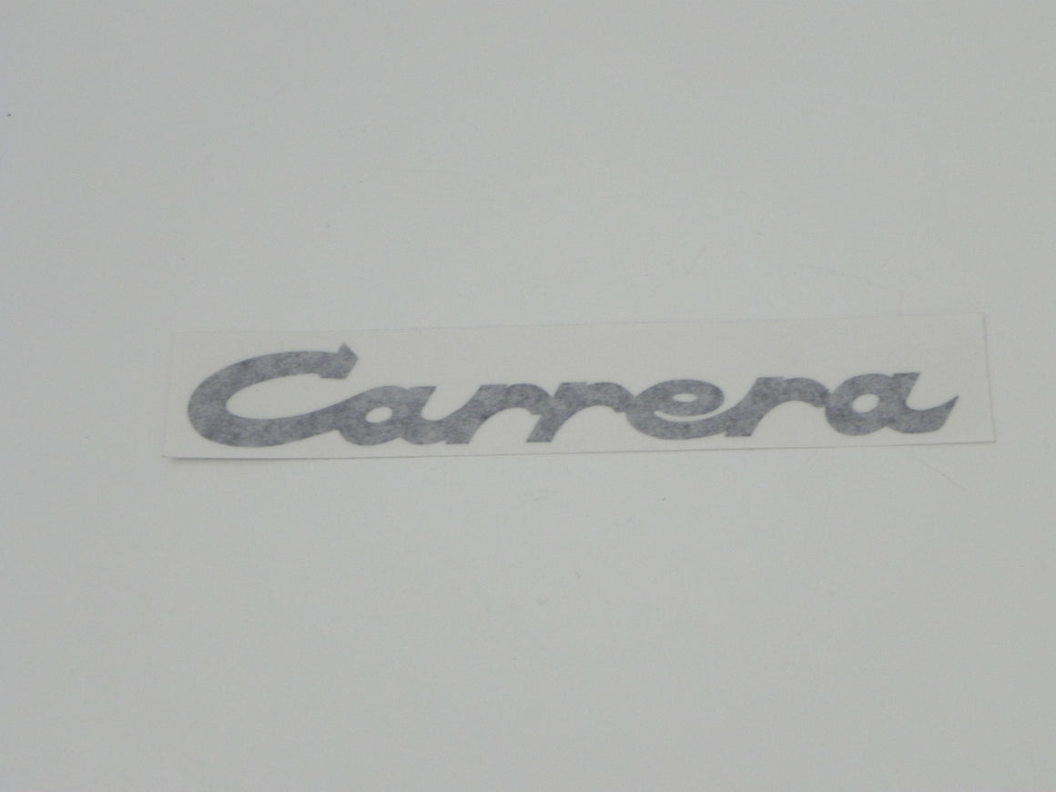 (New) Black Carrera Decal for Engine Lid - 1974-77