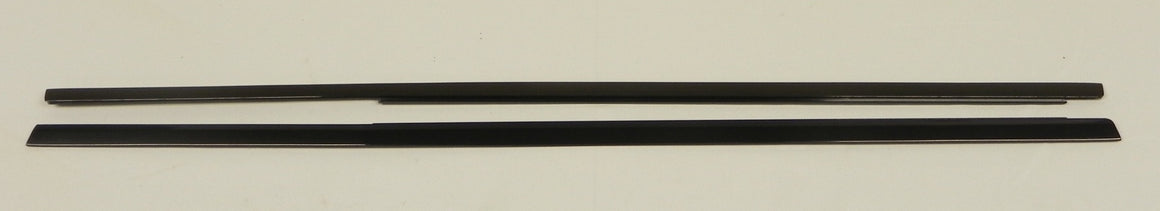 (New) 911 Targa/Cabriolet Black Exterior Door Top Trim Pair - 1974-89
