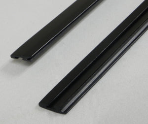 (New) 911 Targa/Cabriolet Black Exterior Door Top Trim Pair - 1974-89