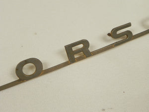 (Used) 356 T5 B Original 'R' Gold "Porsche" Emblem - 1960-61