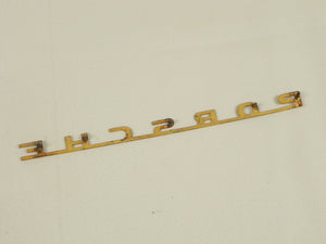 (Used) 356 T5 B Original 'R' Gold "Porsche" Emblem - 1960-61