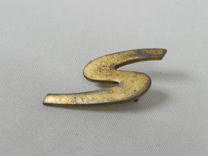 (Used) 356 Original 'R' Gold Emblem: "S" - 1962-63