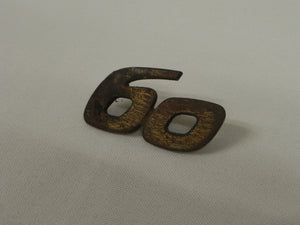 (Used) 356 Original 'R' Gold Emblem: "60" - 1960-65