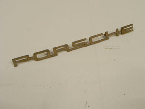 (Used) Original 356 T6 C Gold "Porsche" Emblem - 1962-65