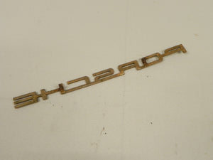 (Used) Original 356 T6 C Gold "Porsche" Emblem - 1962-65