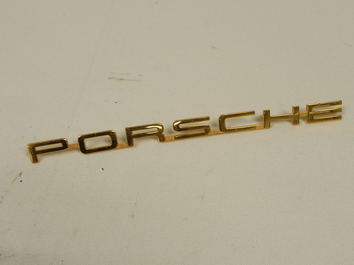 (Used) 356 T6 C Gold "Porsche" Emblem - 1962-65