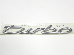 (New) 996/997 Chrome "Turbo" Script Emblem - 1999-2012